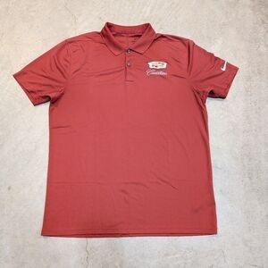 Nike Polo Cadillac Employee Shirt Red Men's M